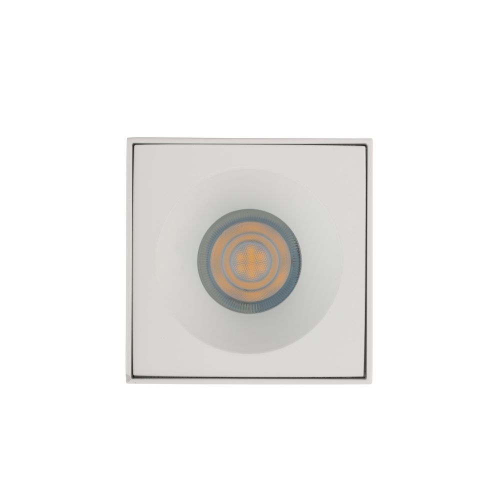 Spot de plafond aluminium verre IP54 GU10 accentué