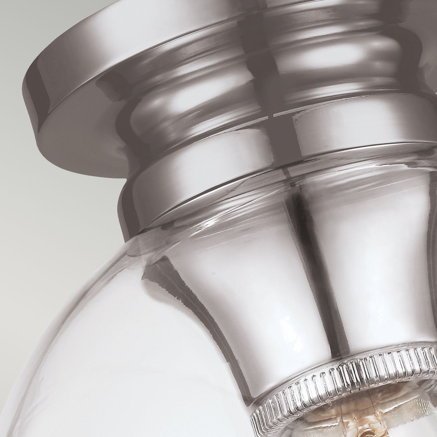 Lampe de plafond verre métal Abat-jour sphérique Ø22cm E27 FINYA