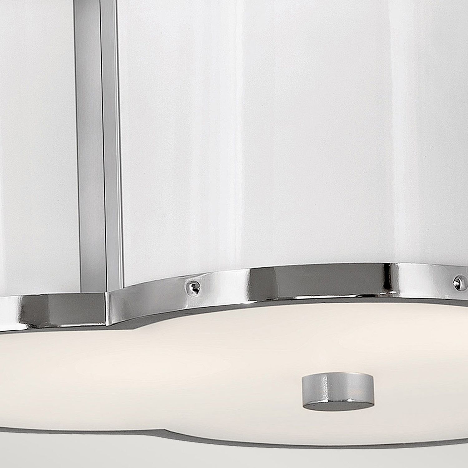 Plafonnier à faible éblouissement E27 nickel blanc en métal verre