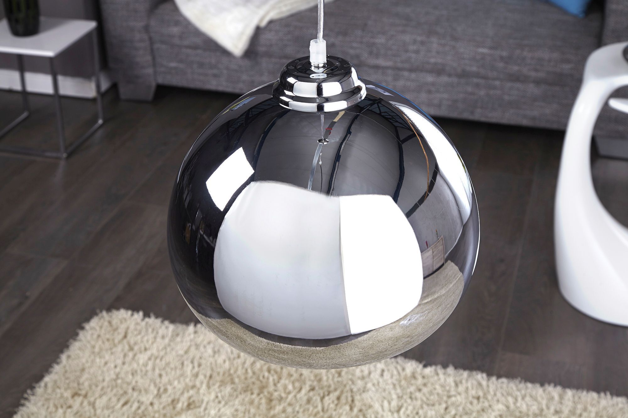 Lampe à suspension Ø30cm ronde Lampe rétro Salle à manger Boule