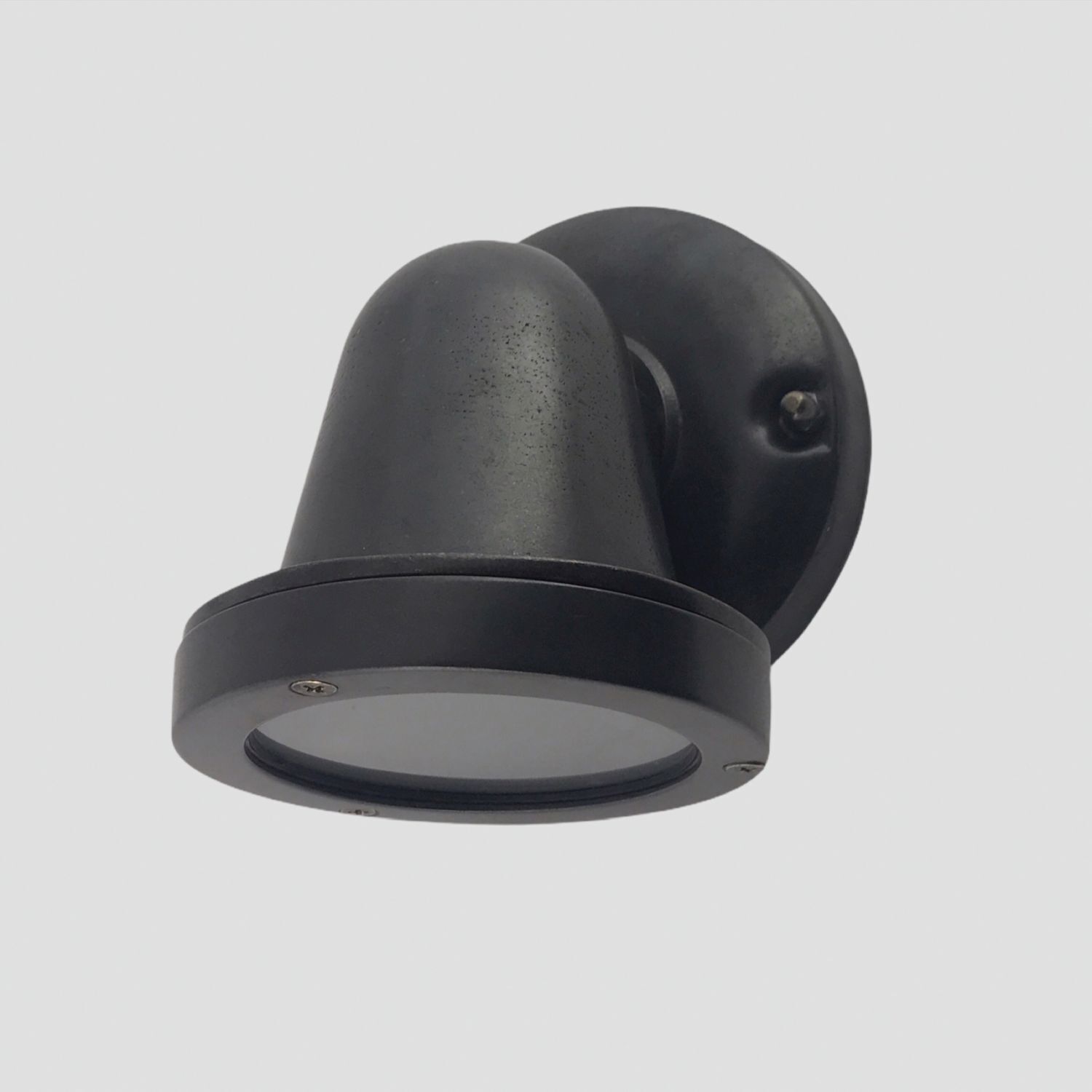 Lampe d'extérieur mur laiton verre hauteur 14 cm IP64 GU10