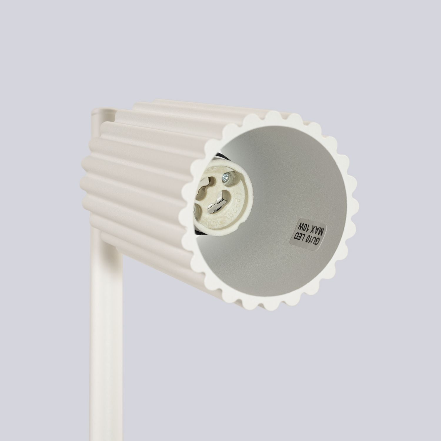 Lampe de bureau GU10 hauteur 43 cm en Crème Moderne Aluminium