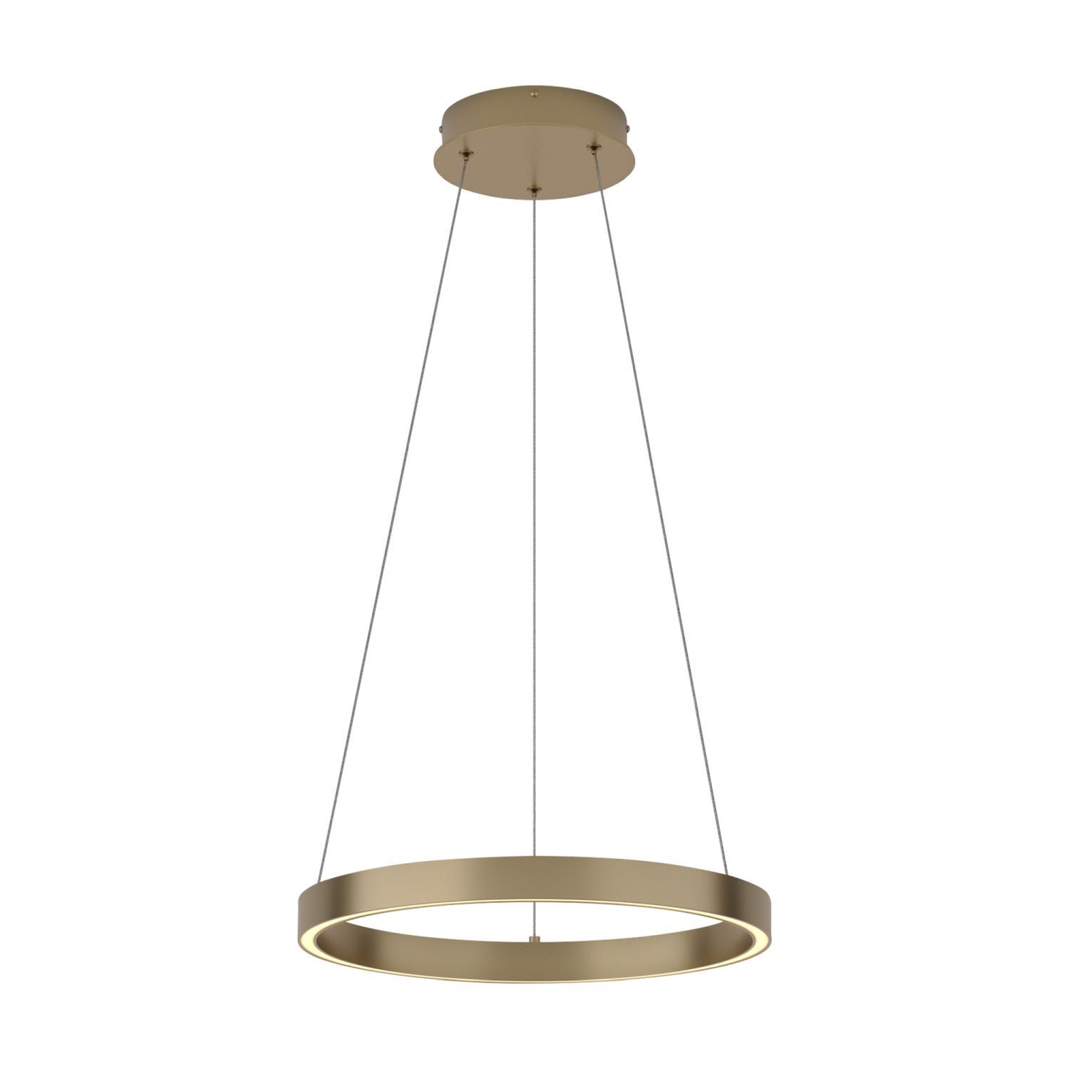 Lustre LED aluminium Ø 40 cm rond H : max. 120 cm Leuchter, Lampe