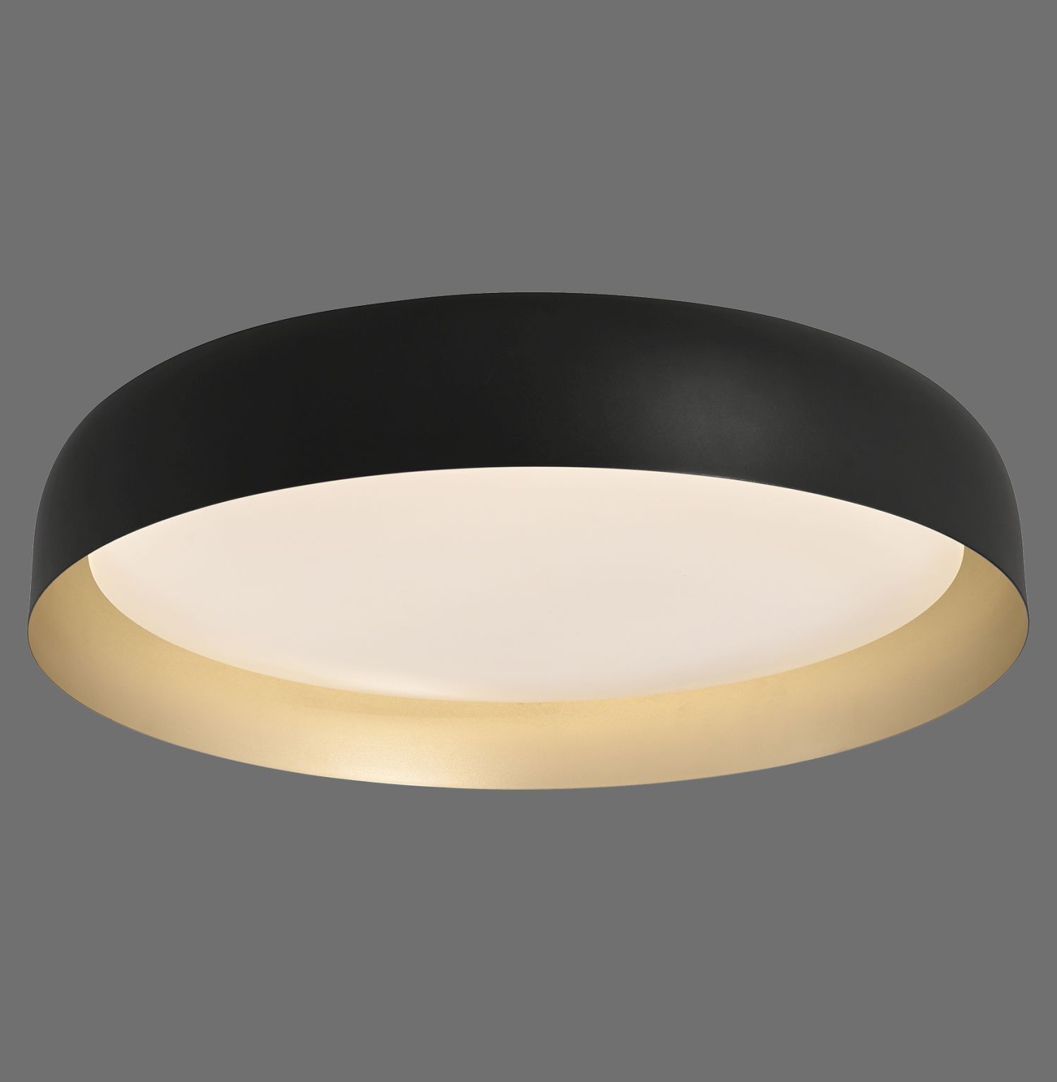 Lampe de plafonnier LED à intensité variable noir or Ø57 cm 3850 lm