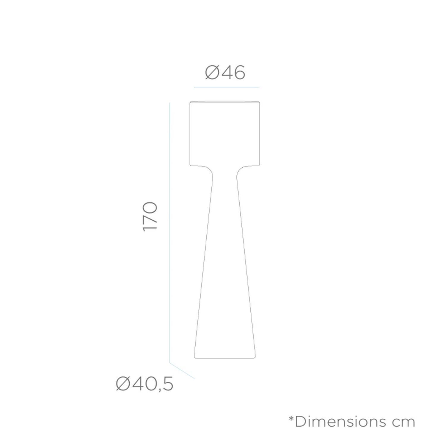 Lampadaire LED extérieur Batterie Variateur de couleurs RGBW IP65 170 cm Besteck, Diagramm, Handlung