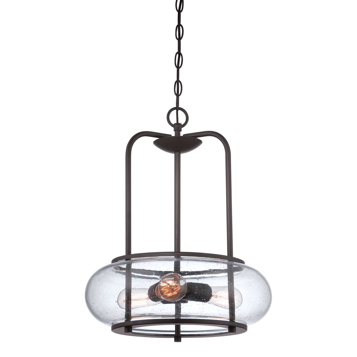 Plafonnier FELI Verre de pluie raccourcissable Ø41cm Lampe