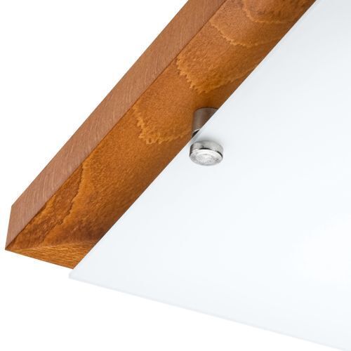 Plafonnier LED ERIN bois polyvalent carré