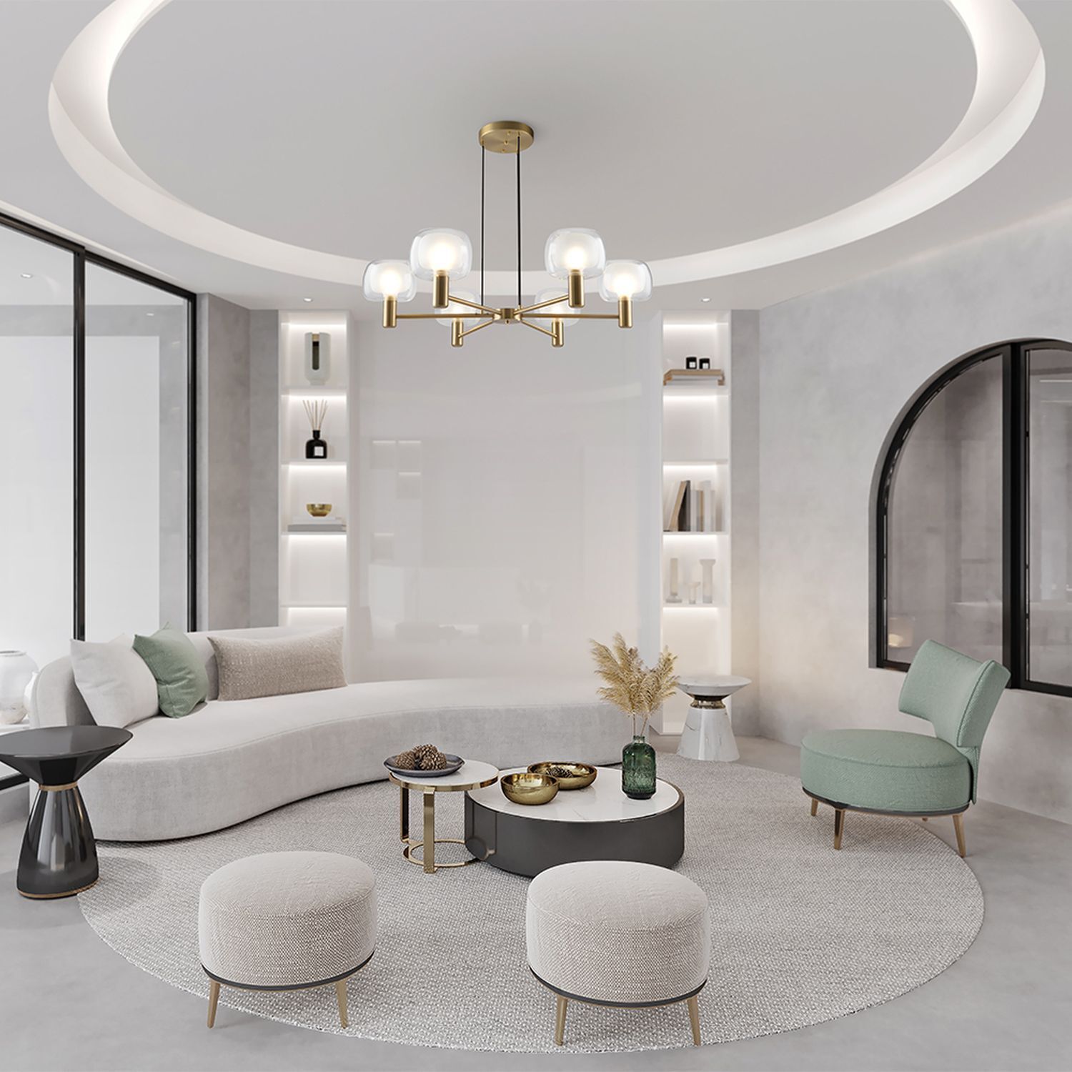 sofa, wohnzimmer, loungesessel, couchtisch, pendelleuchte