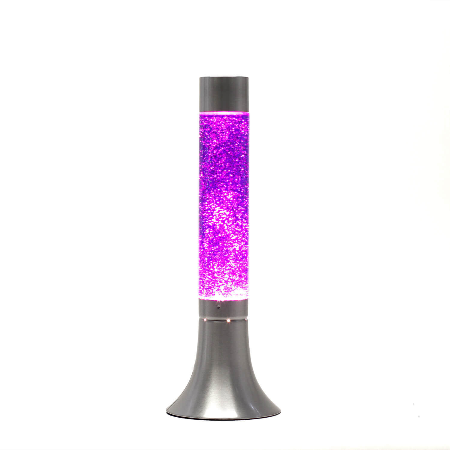 Lampe à Lave Violet Paillettes H:38cm Design Rétro YVONNE