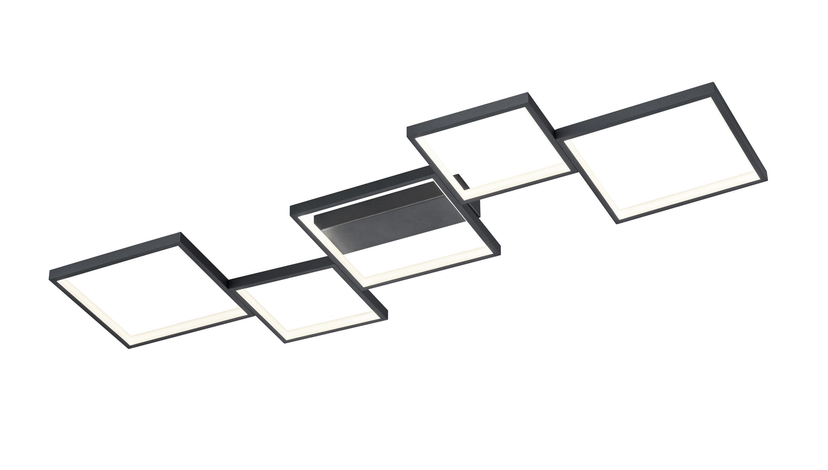 Lampe de plafonnier LED Noir Métal L:120,5 cm 34 W dimmable