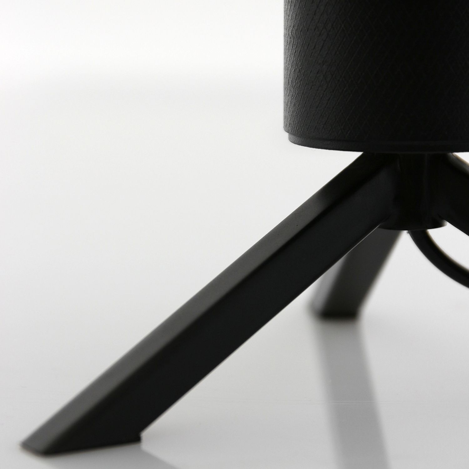 Lampe de table Abat-jour en verre Noir Gris Fumé 23 cm élégant