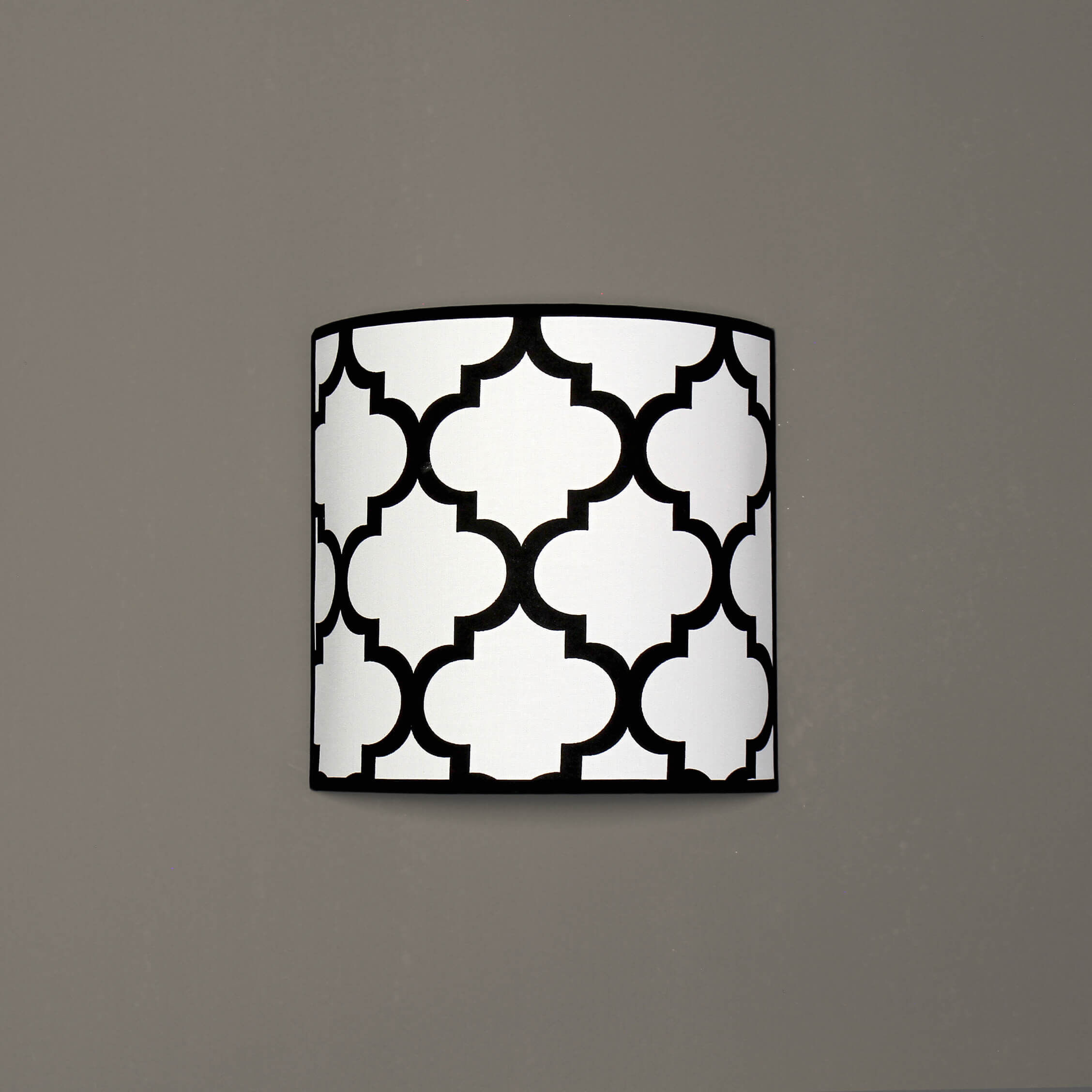 Applique murale Up Down Blanc Noir Motif Rétro E14