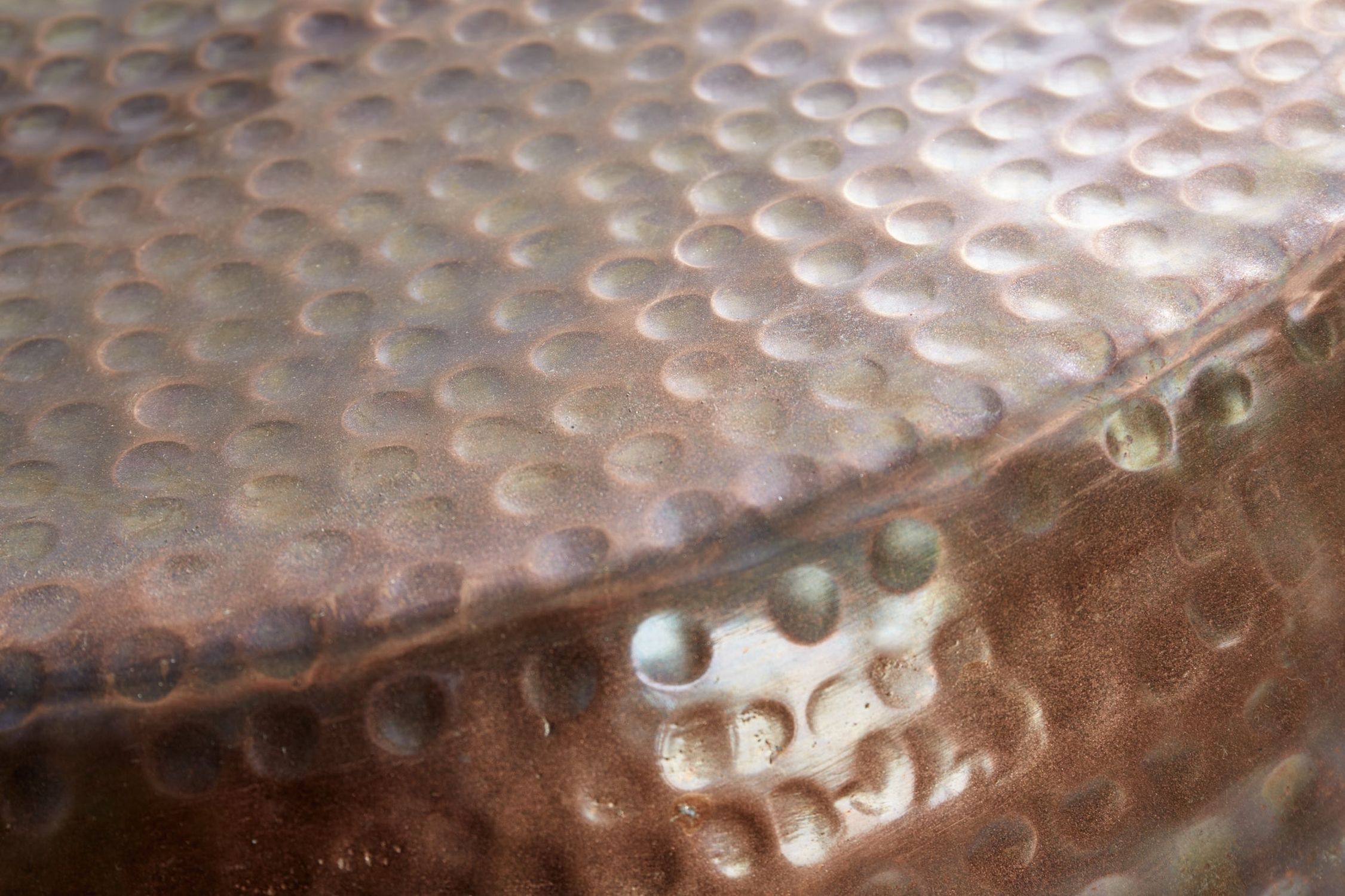 Table basse ronde Ø 80 cm Métal en cuivre fait main Kugel, Golf, Golfball, Sport, Textur