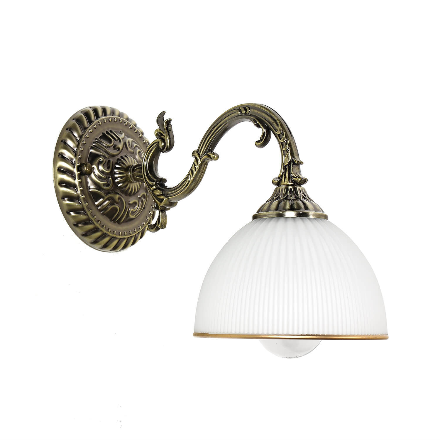 Applique murale Art Nouveau élégante en laiton LOUIS Bronze, Drinnen, Zimmer, Duscharmatur, Leuchte