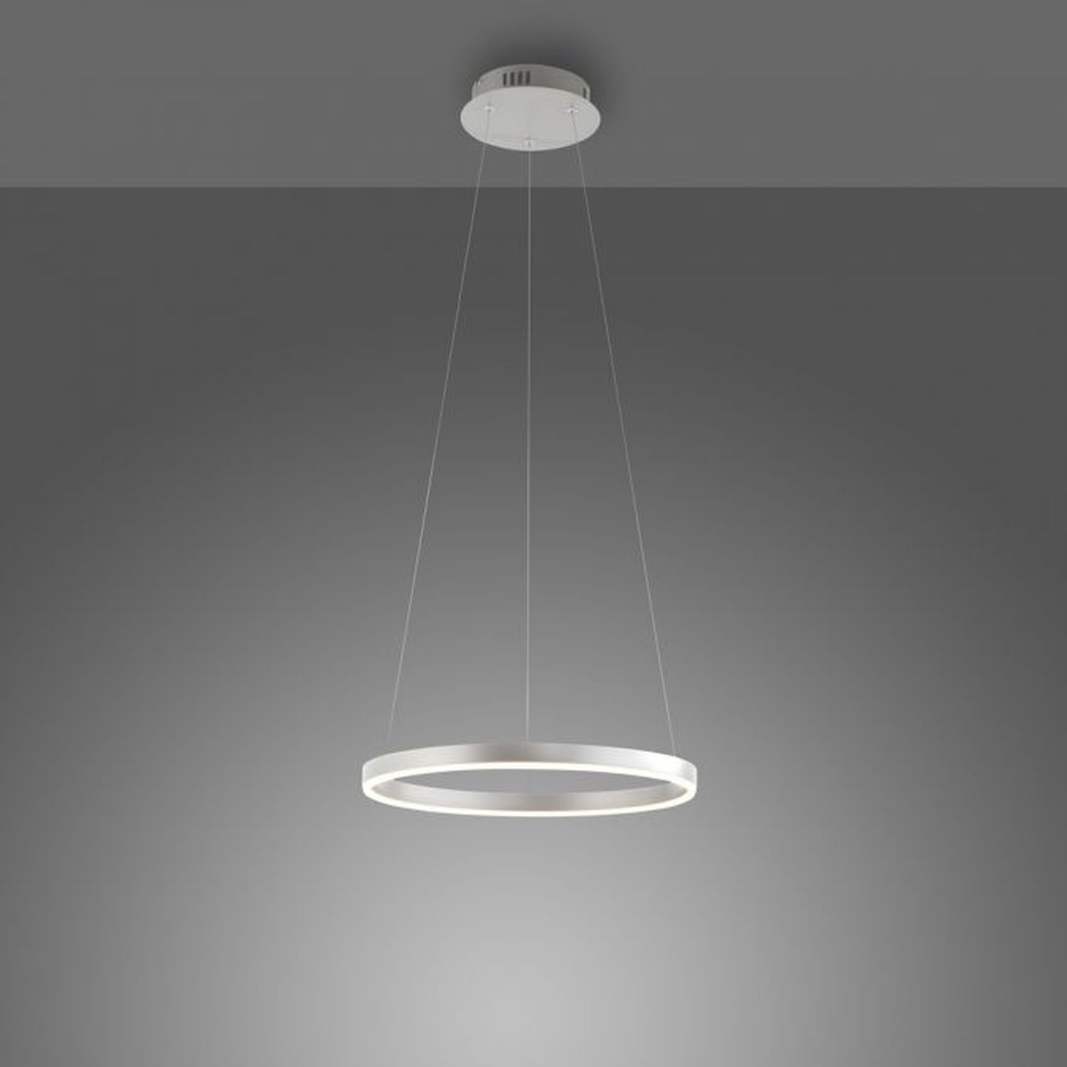 Dimmbare LED Hängelampe Aluminium Metall Ø39,3 cm 20 W Deckenleuchte, Kronleuchter, Lampe