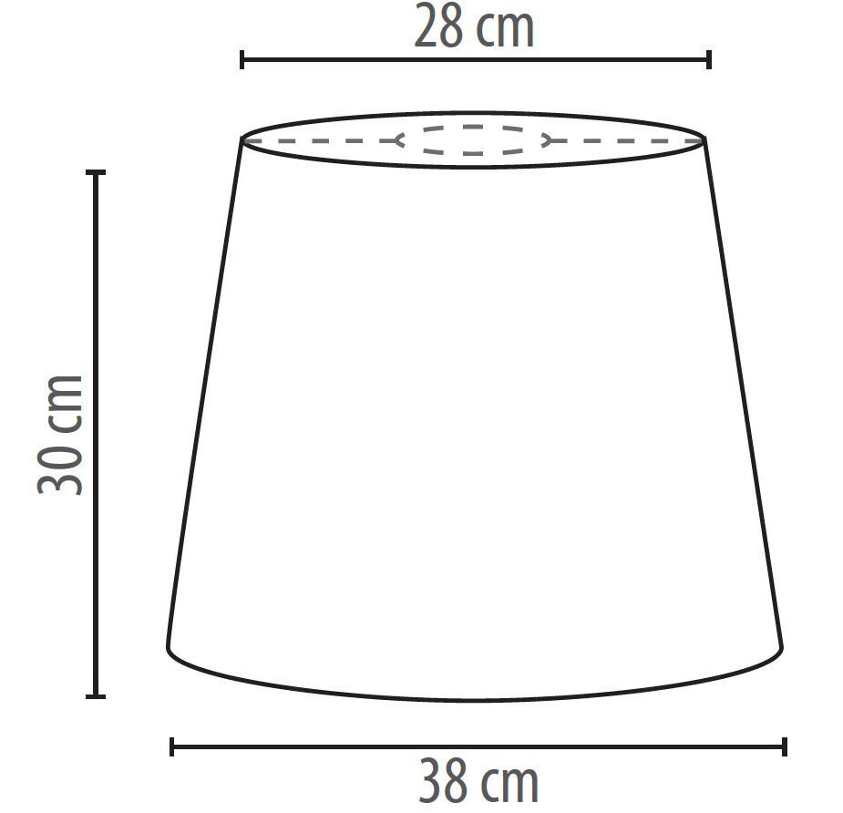 Abat-jour tissu or motif E27 Lampe à suspendre