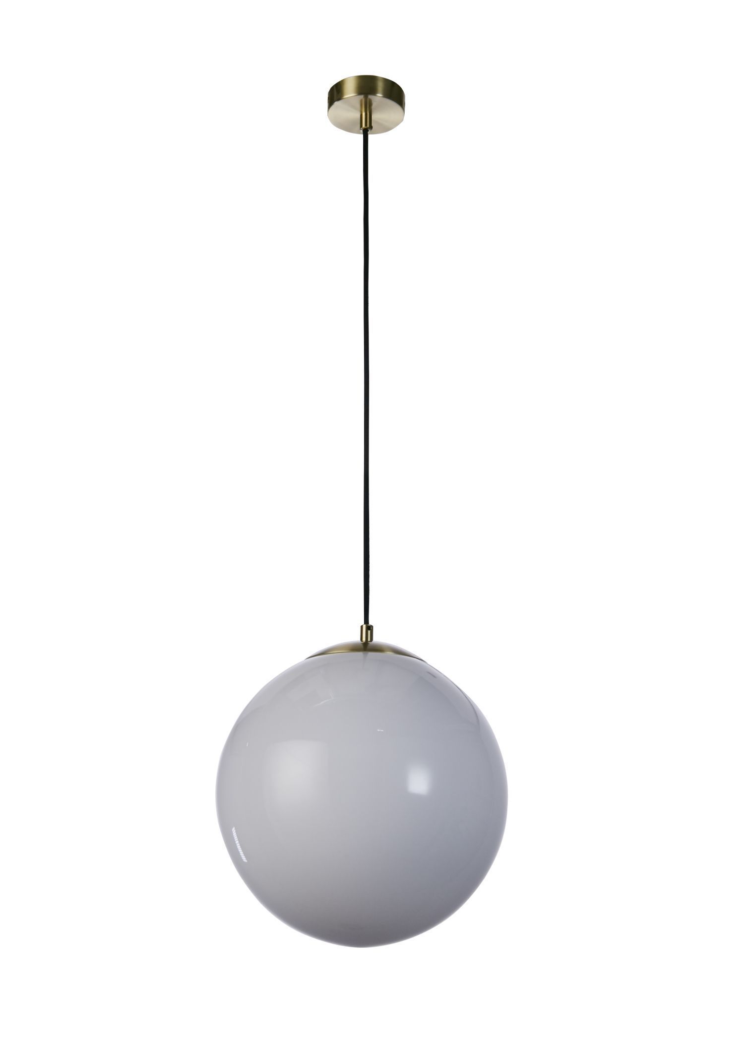 Boule Lampe à suspendre verre métal en laiton Ø24 cm faible éblouissement