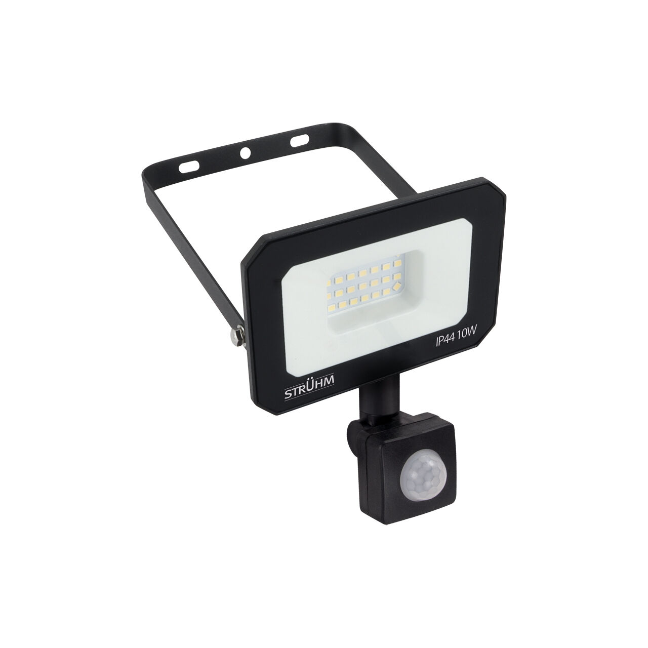 LED Flutlicht mit Bewegungsmelder B: 8 cm IP44 4200 K 1140 lm LED Flood Light, Bewegungsmelder, IP44, 10W, schwarz rechteckig