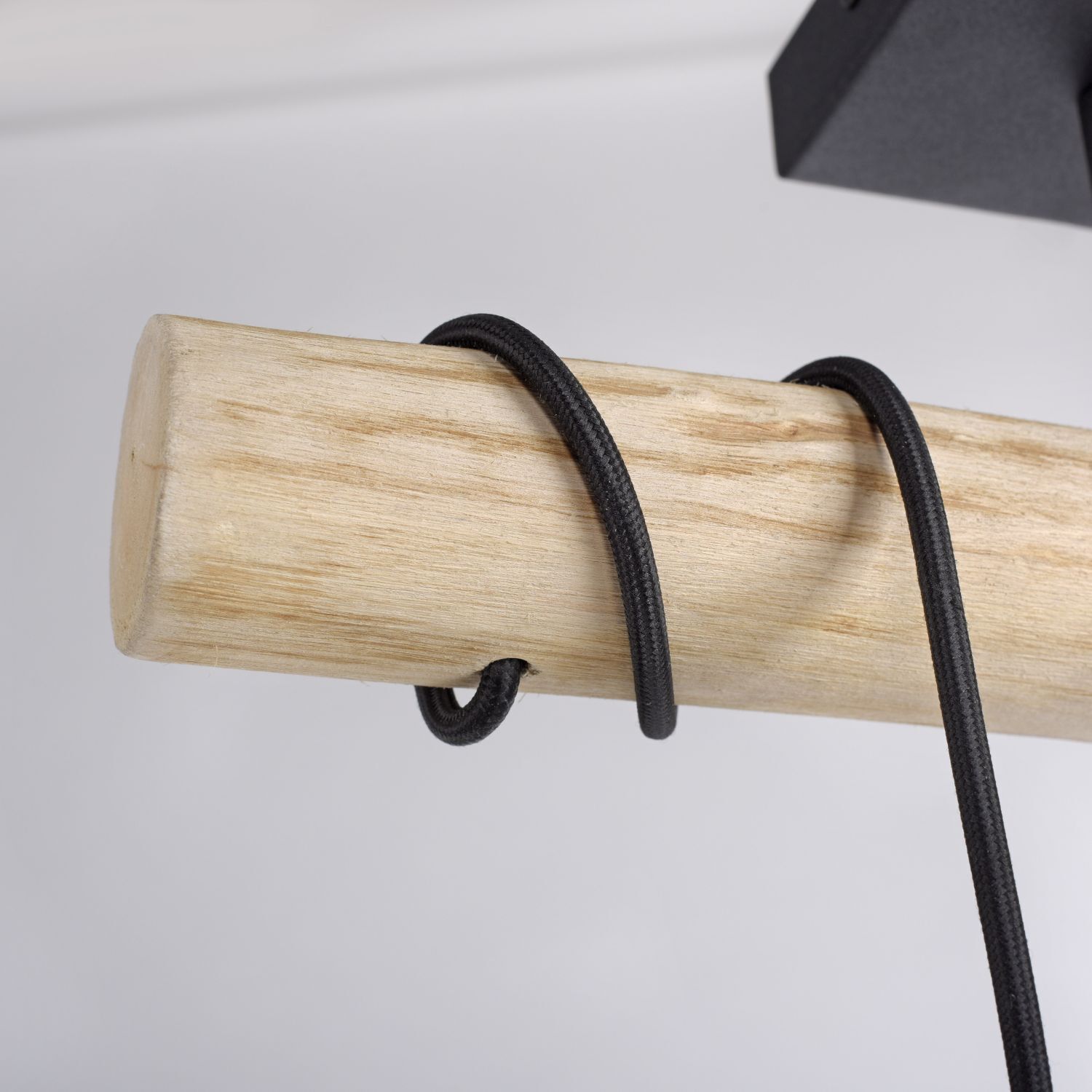 Plafonnier pauvre en bois poutre tissu 47,5 cm de long Drinnen, Innenarchitektur, Elektronik, Hardware