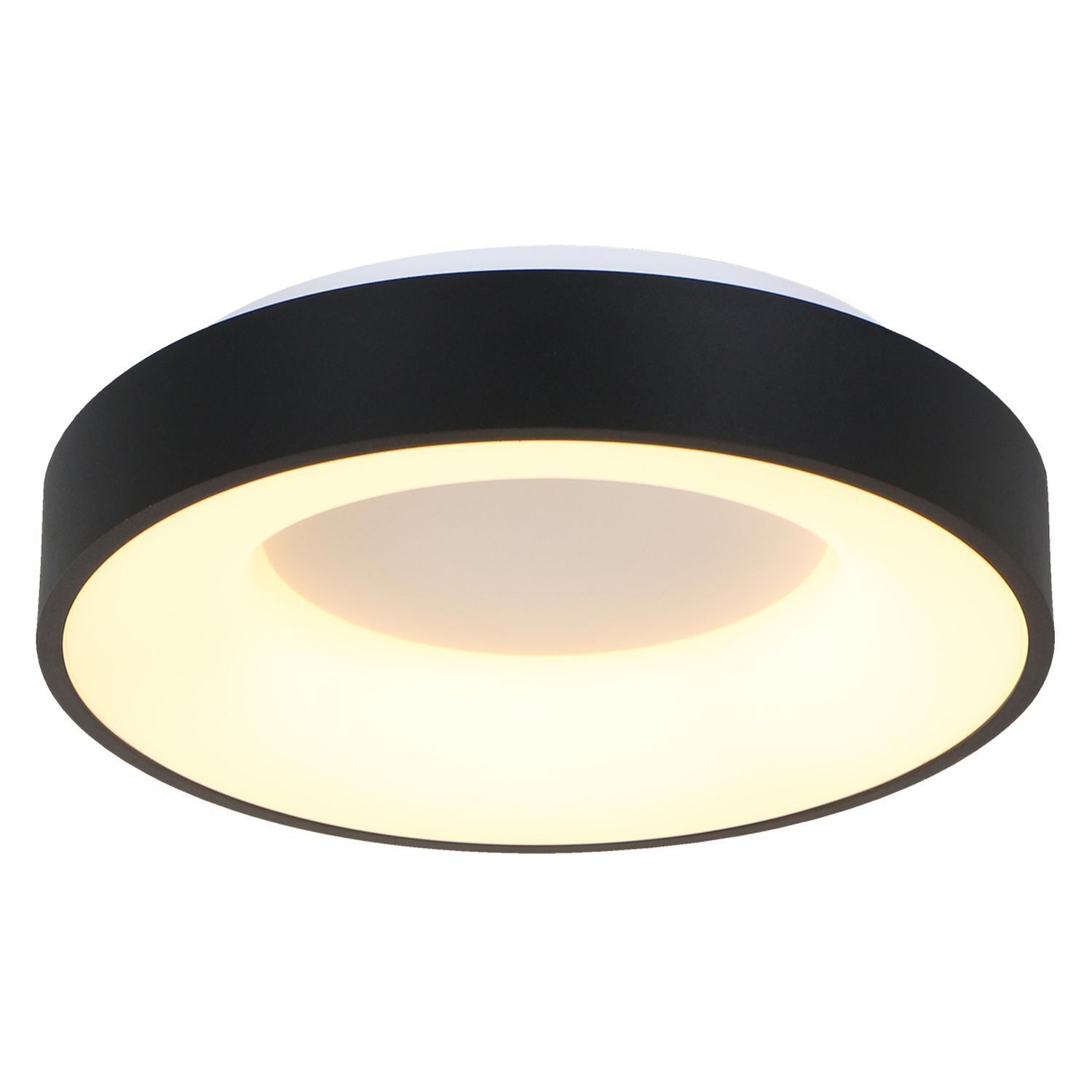 Plafonnier LED noir métal plastique 40 W 2700 K