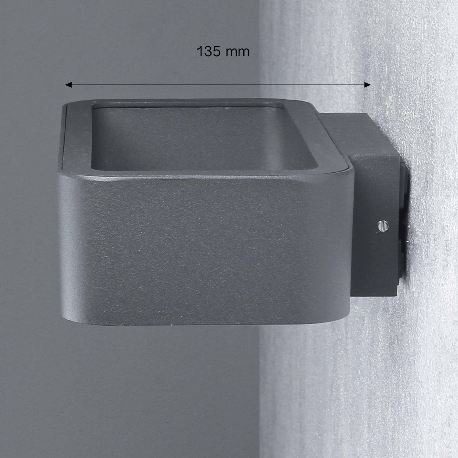 Applique LED moderne en anthracite Architektur, Springbrunnen, Wasser