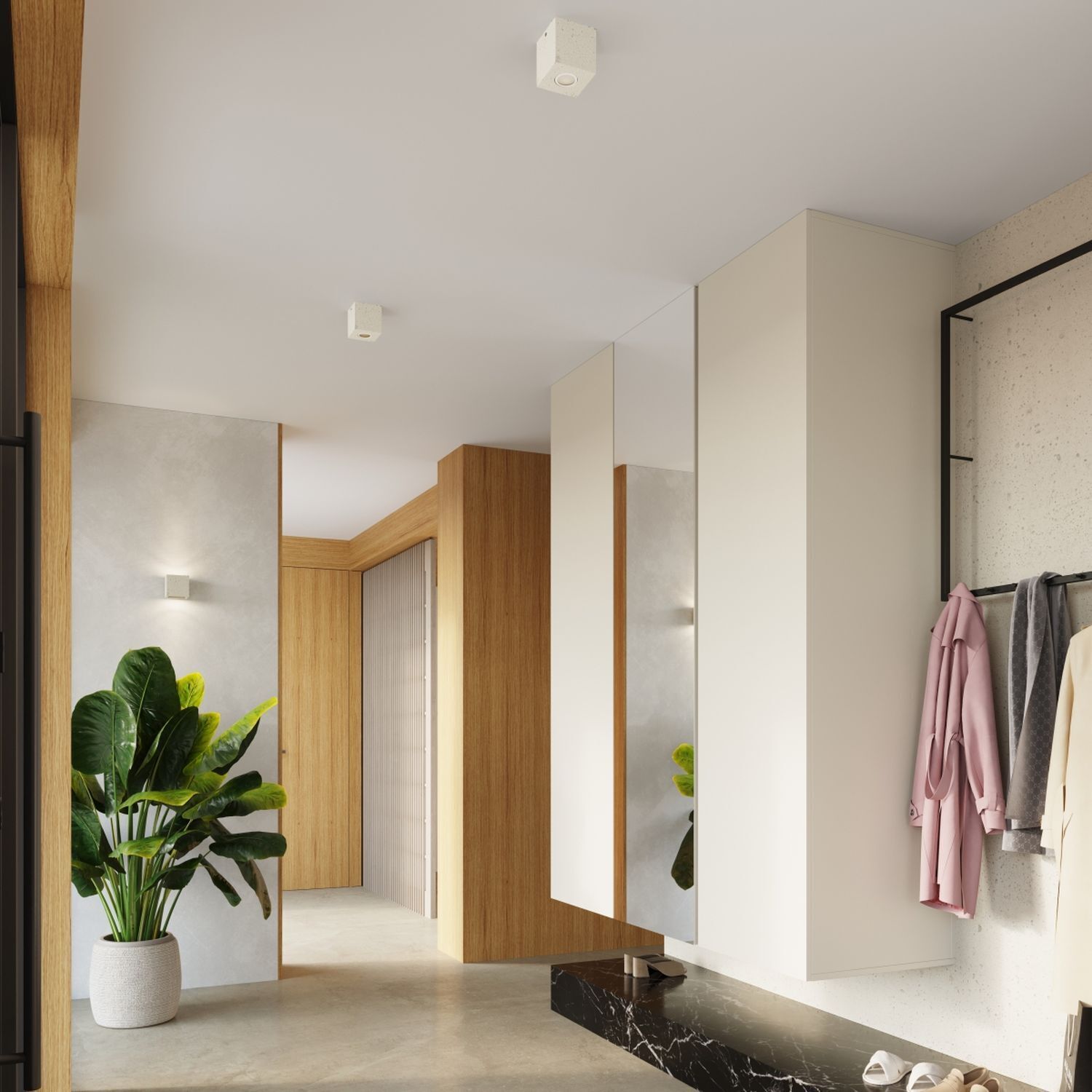 Drinnen, Innenarchitektur, Ecke, Pflanze