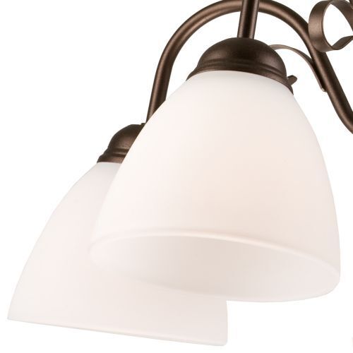 Lampe à suspendre brune Métal 5-flmg Rustique Table à manger
