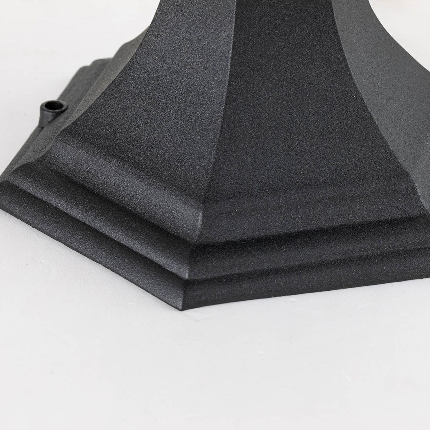 Sockelleuchte 39,3 cm IP44 Schwarz E27 Garten Weg Stütze, Basis, Schwarz, Gussform, Fassadenelement