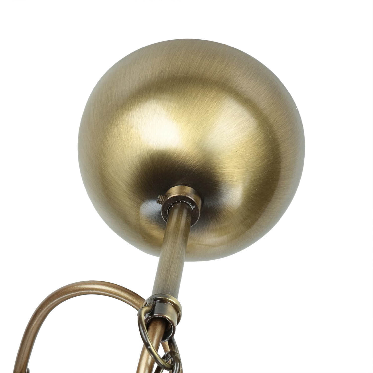 Lustre rustique métal en laiton E14 6-flamme
