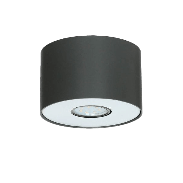 Deckenleuchte, Wandleuchte, LED, Schwarz, Rundlampe