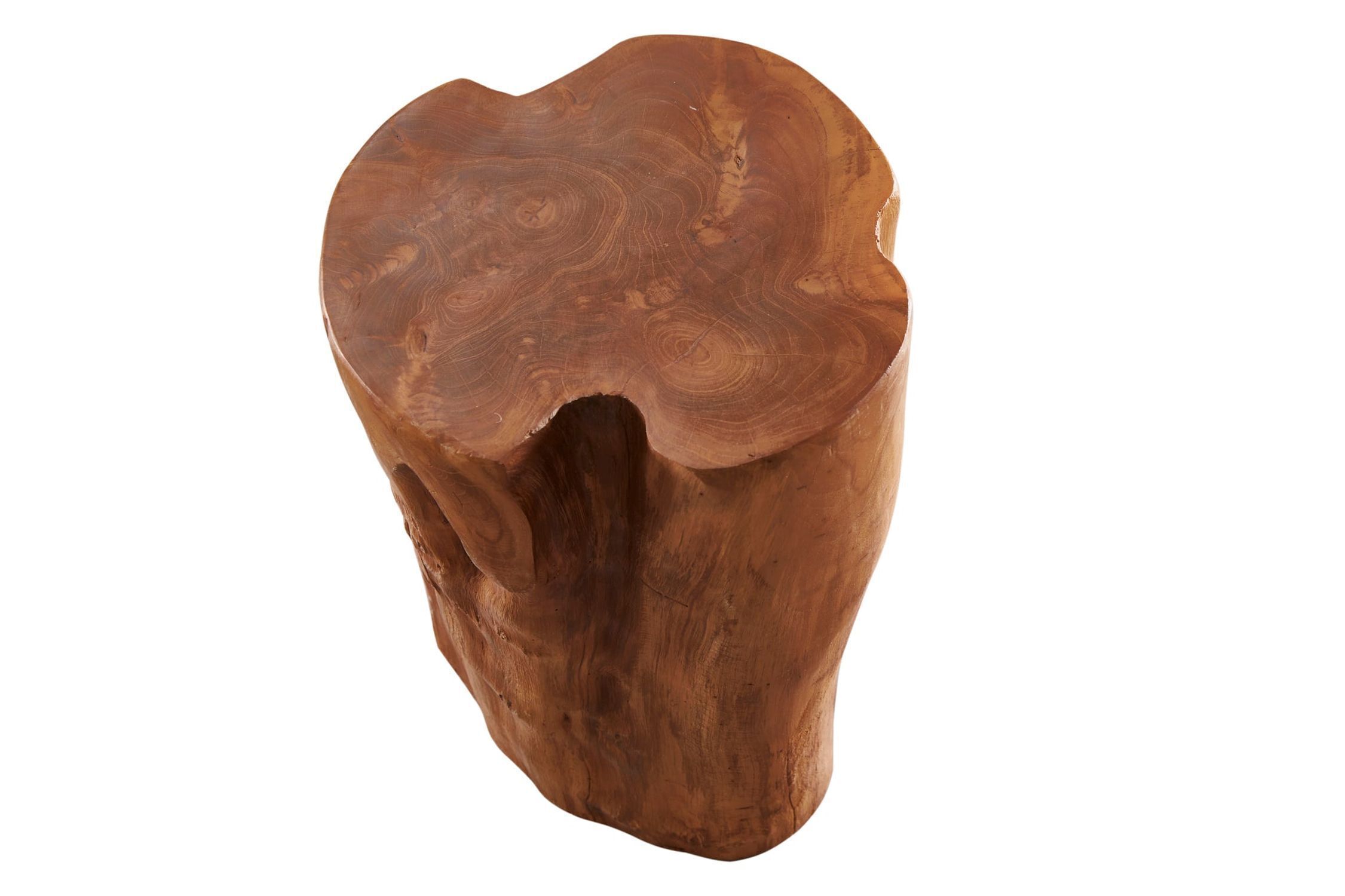 Beistelltisch Teakholz massiv 30 x 30 cm Handarbeit Pflanze, Baum, Holz, Krug, Töpferei