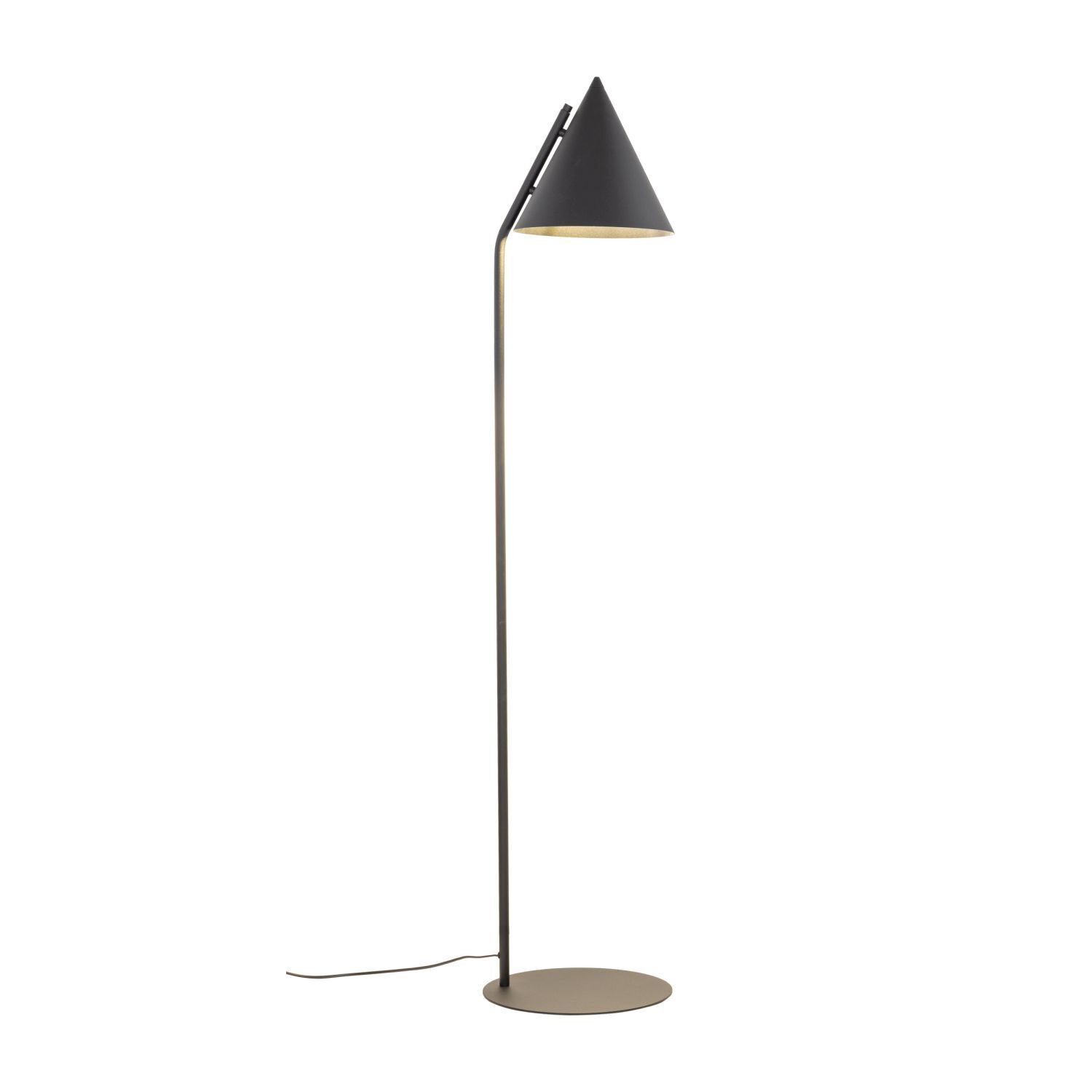 Lampadaire Noir Métal 145 cm petit E27 Rétro CODY