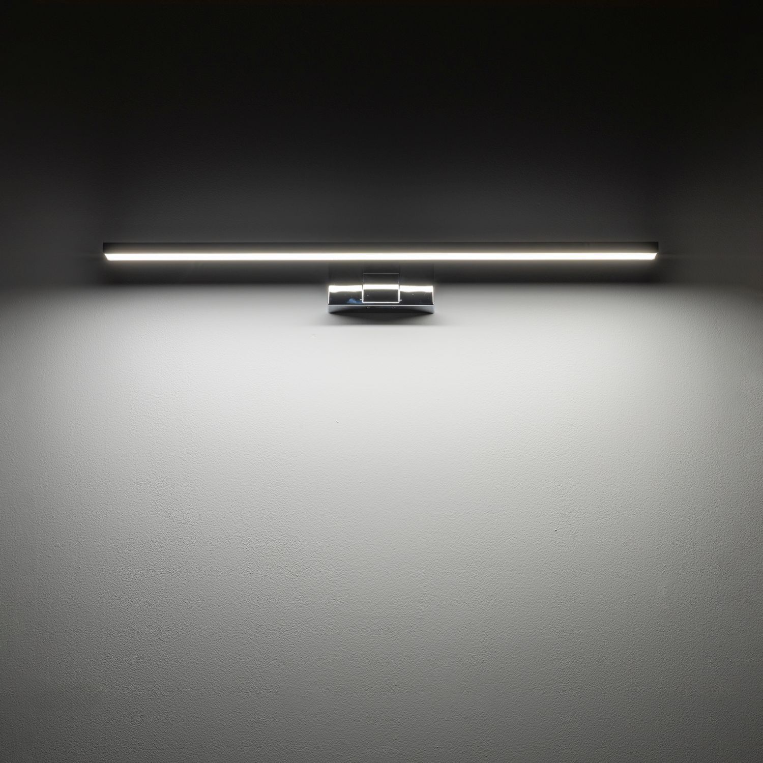 Lampe à miroir LED IP44 chrome 4000 K 950 lm aluminium