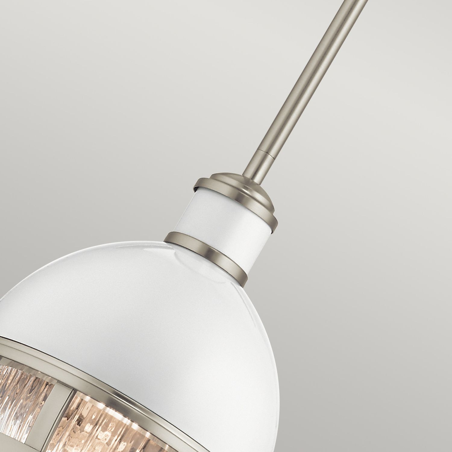 Petite lampe à suspendre Ø 20,4 cm rond H : max. 135,9 cm métal verre