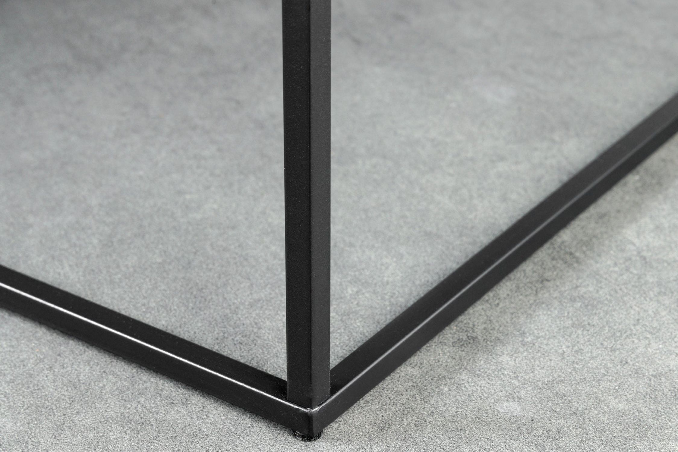 Couchtisch in Schwarz 60 x 60 cm Marmor Optik Schwarz Moebel, Tabelle, Tür