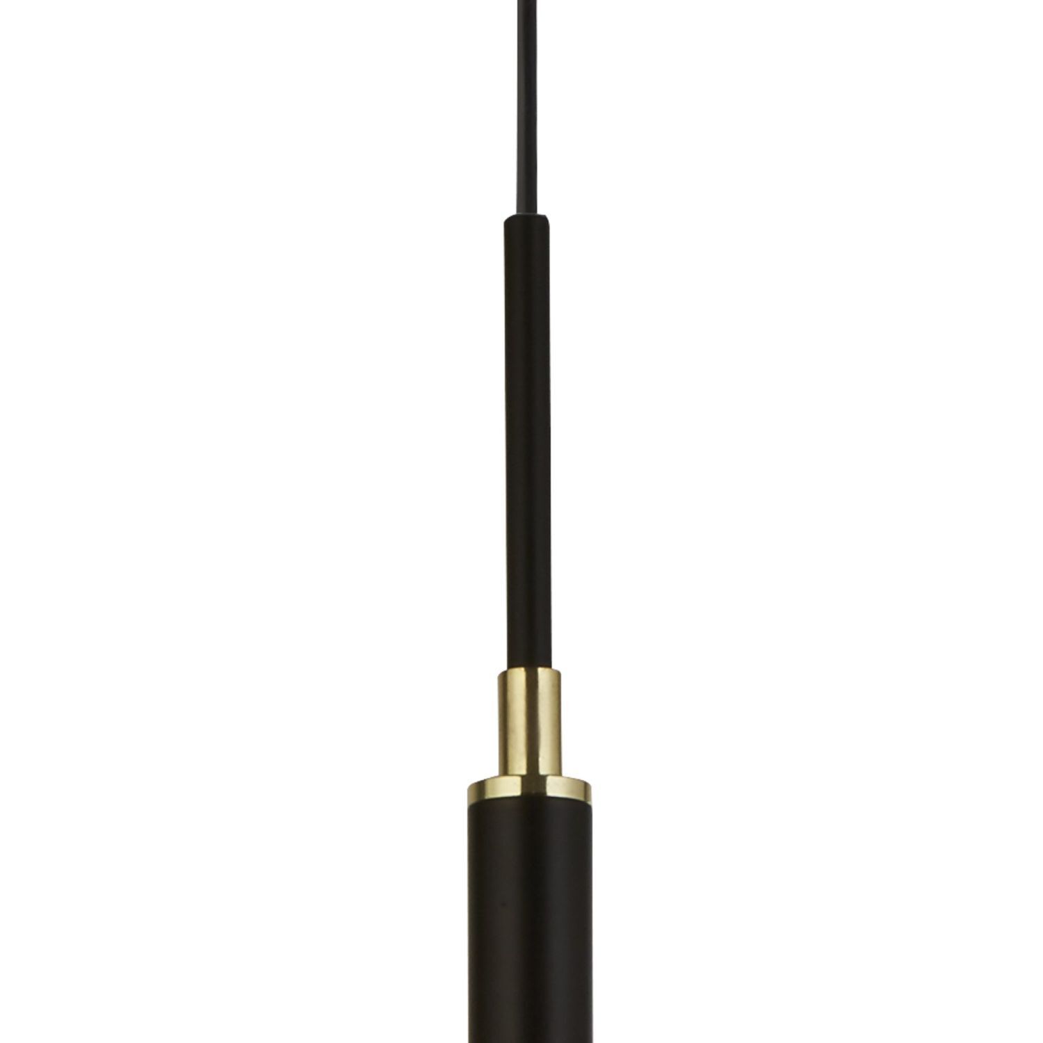 Suspension LED Noir Or 2700 K rond Ø 40 cm Métal