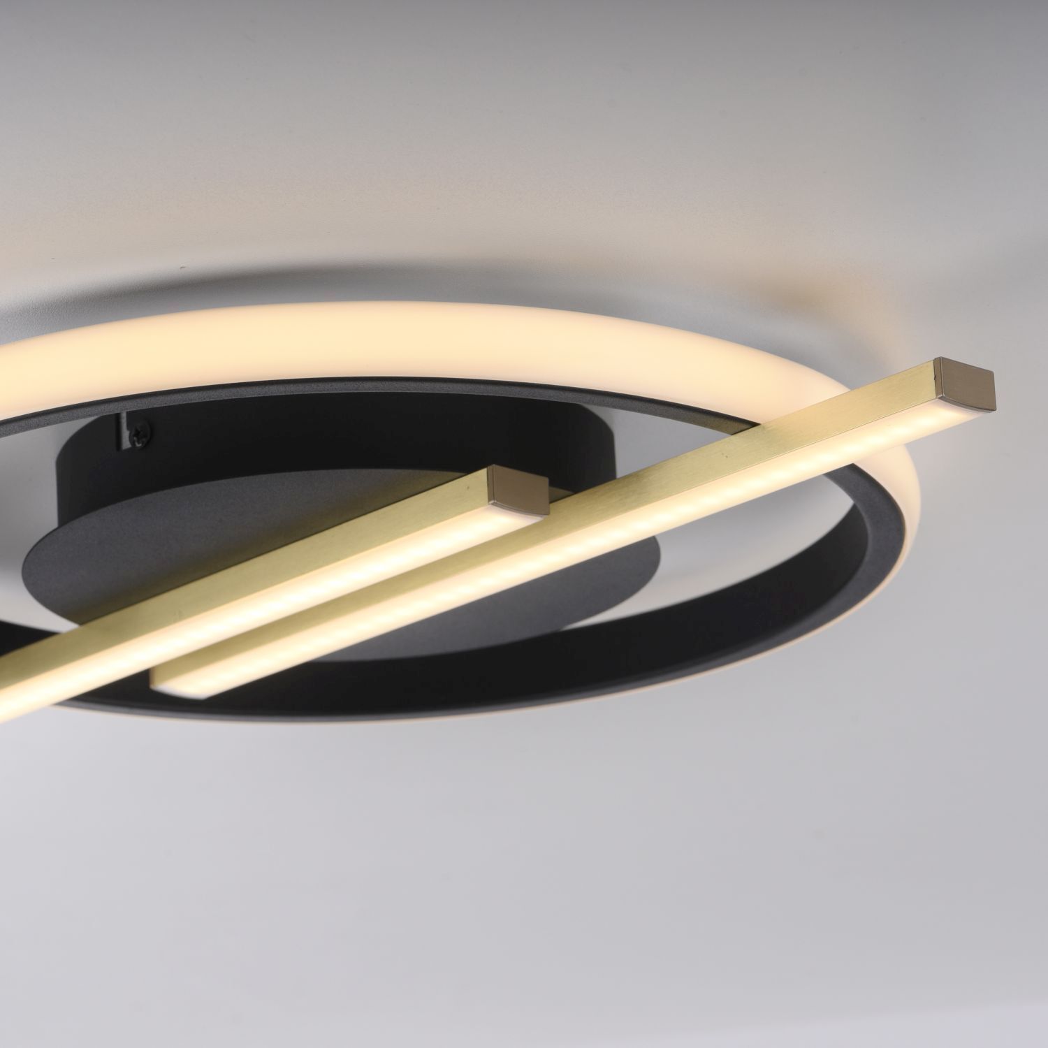 Lampe de plafonnier LED Moderne Noir Laiton 3000 K dimmable