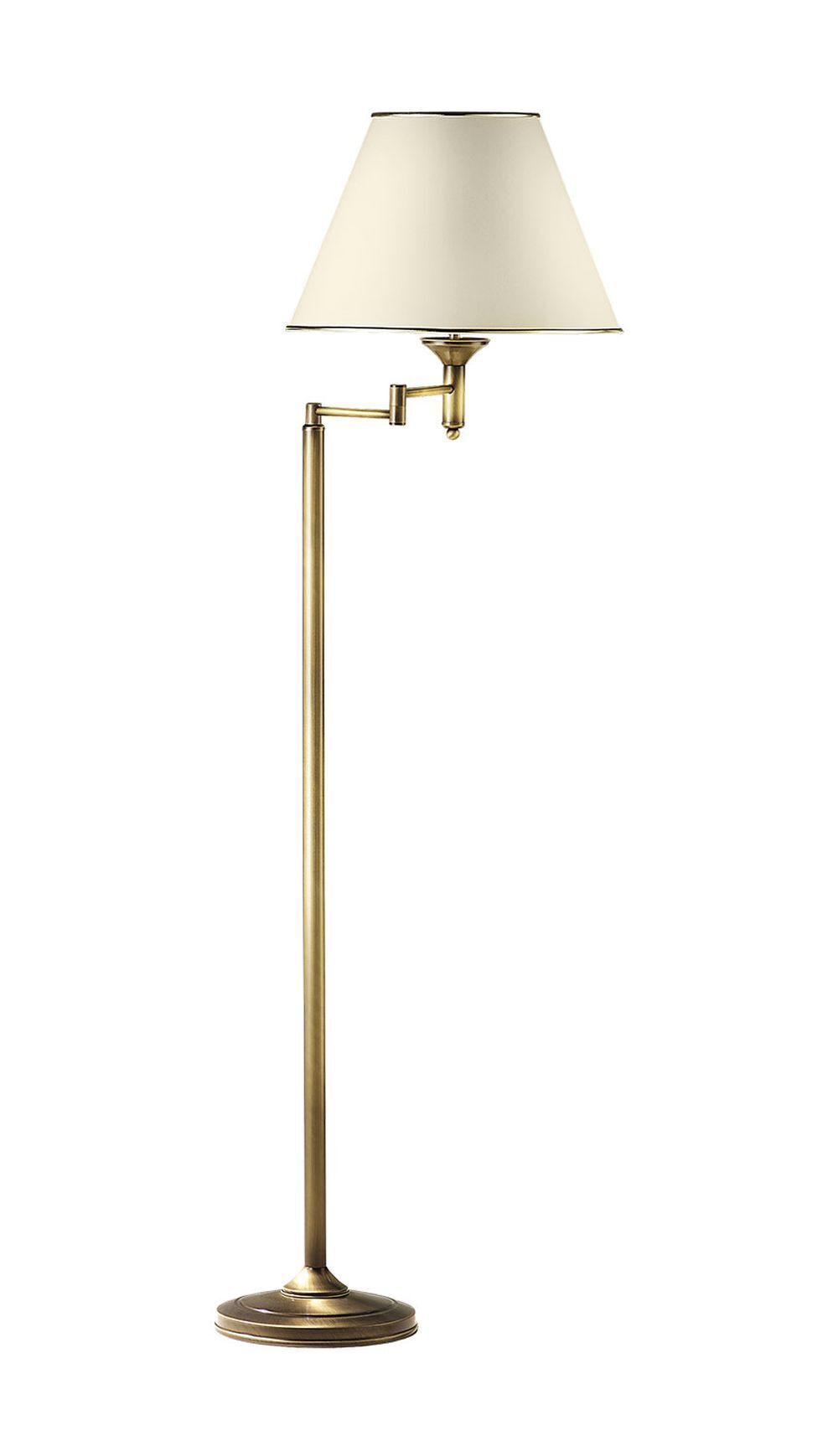 Lampadaire 158cm en laiton antique pivotant bureau