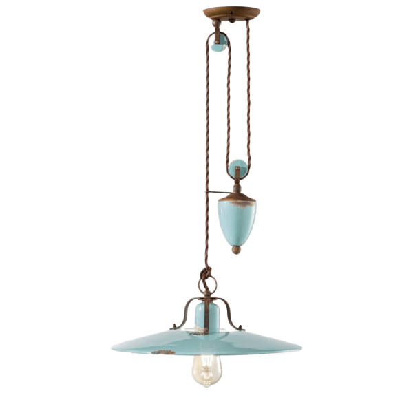 Pendelleuchten Höhenverstellbar hängende lampe, pendantlampe, türkis, stahlseil, antikbronze