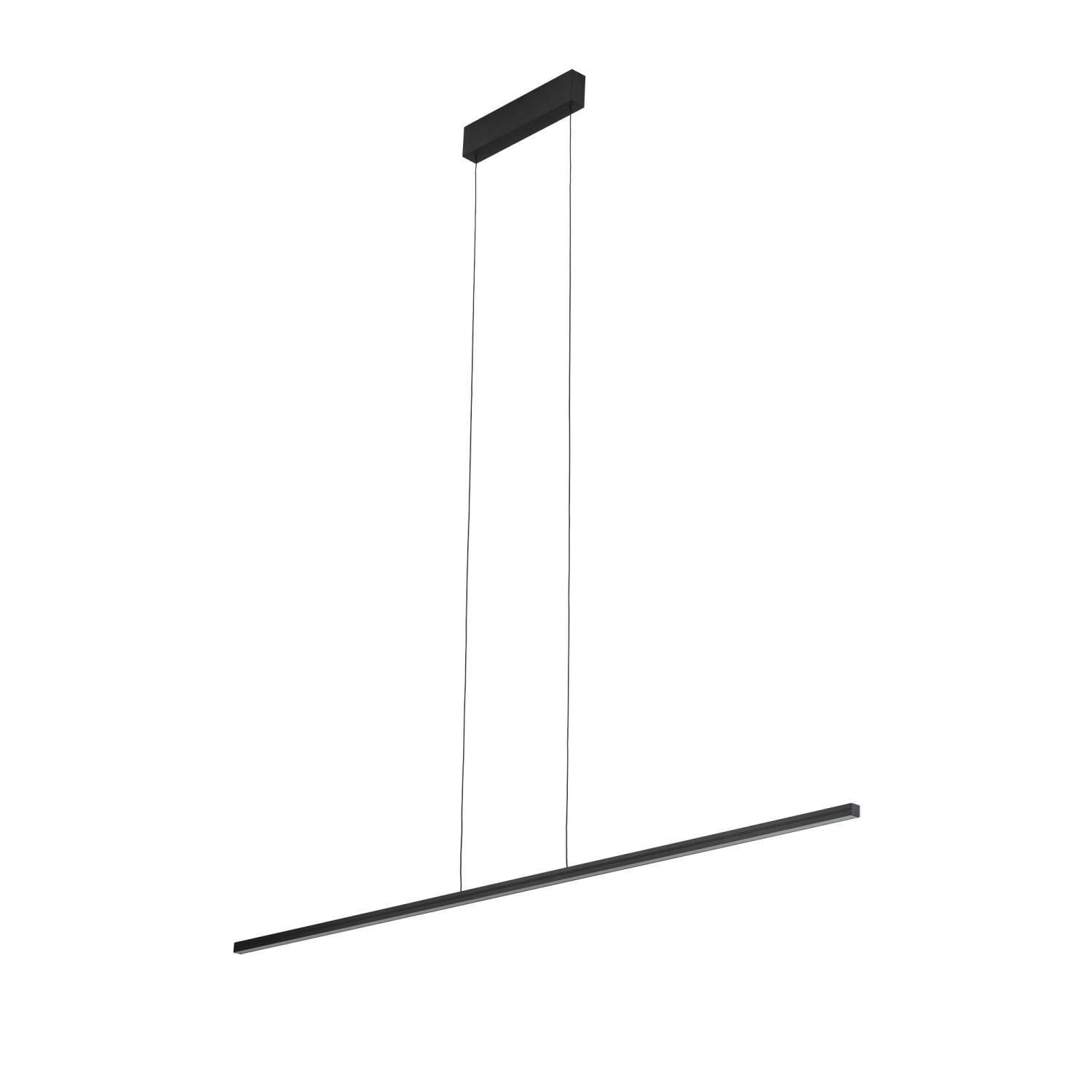 Lampe LED à suspendre noire 4000 K L : 150 cm allongée blanc neutre