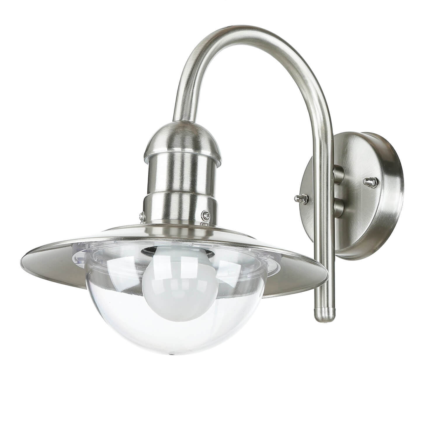 Elégante lampe murale d'extérieur en acier inoxydable IP44 Maritim EIVOR