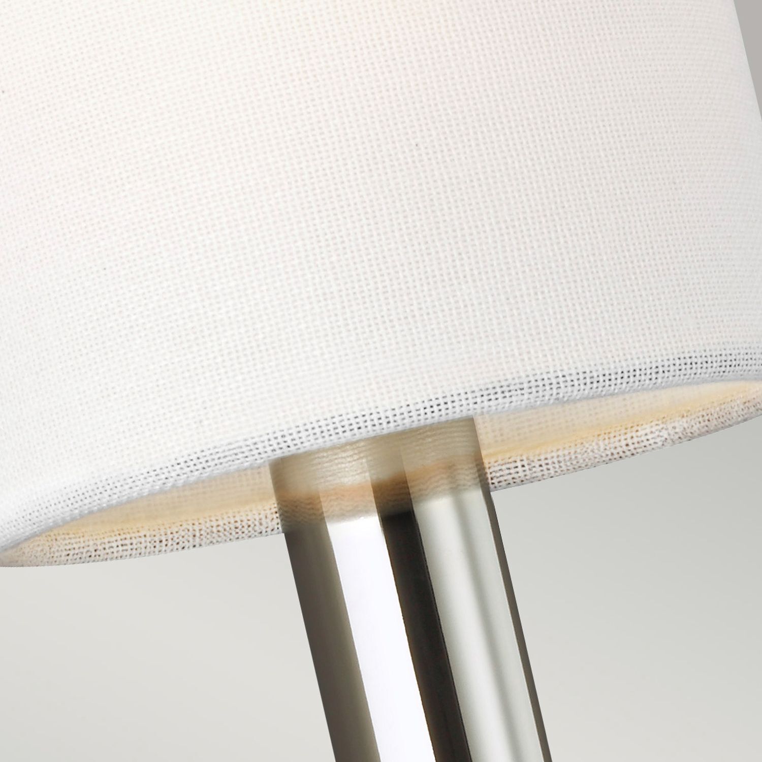 Applique murale en nickel blanc métal tissu E14 Art Nouveau Lampe, Lampenschirm