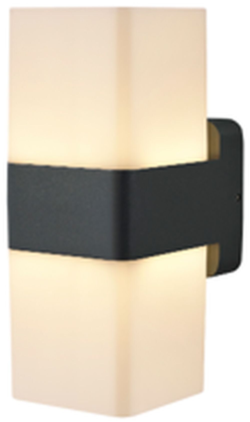 Lampe d'extérieur LED Up Down IP44 3000 K H : 20,5 cm faible éblouissement