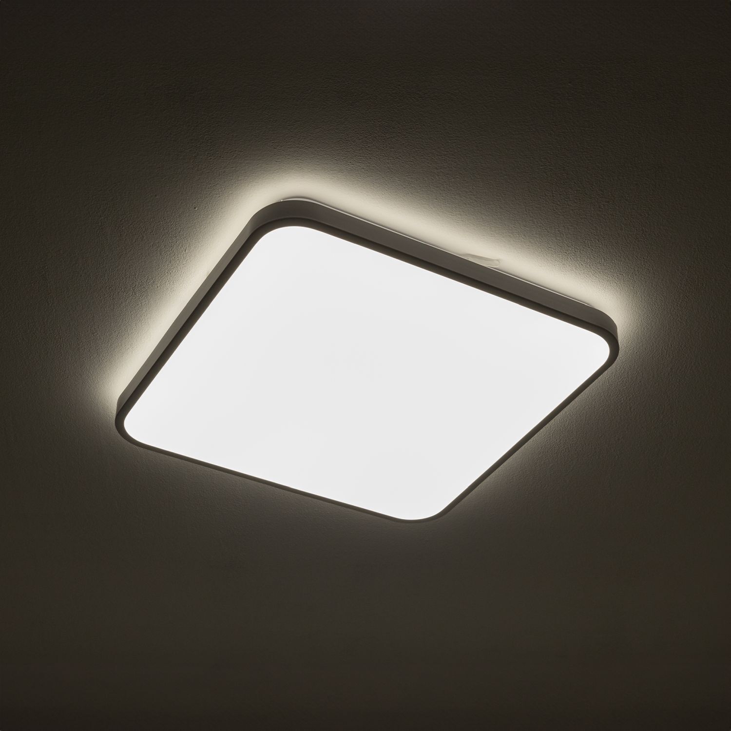 Plafonnier LED Blanc Aluminium 32 W blanc chaud faible éblouissement