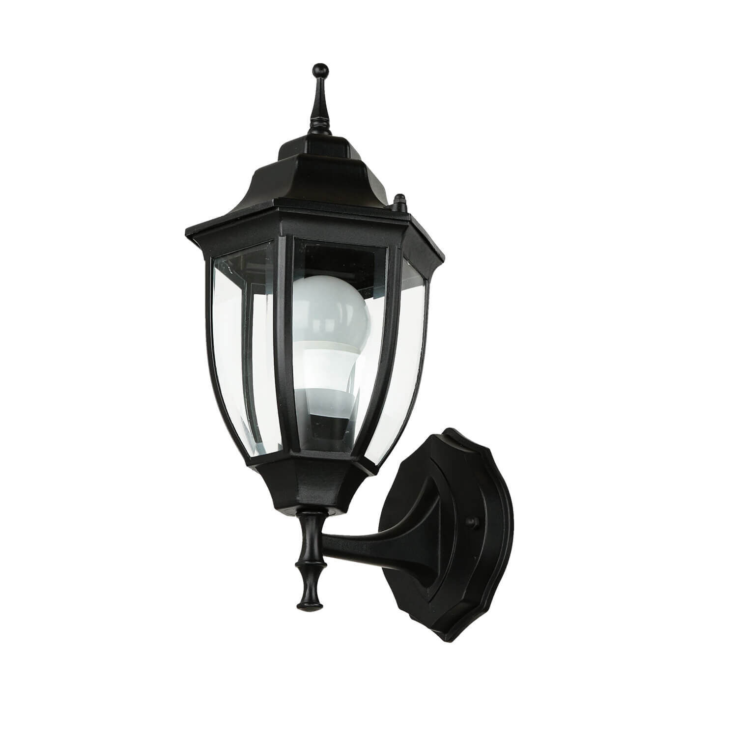 Lampe d'extérieur rustique LYON Lanterne noire résistante aux intempéries