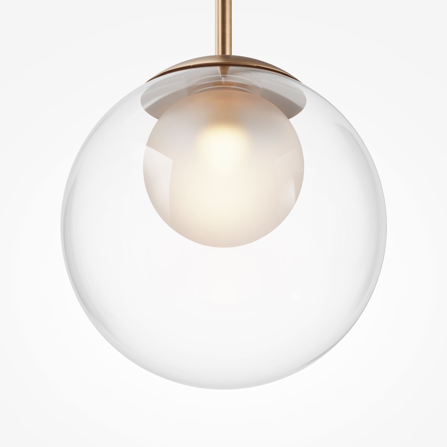 Lampe à suspendre métal verre Ø 20 cm H : max. 344,1 cm G9
