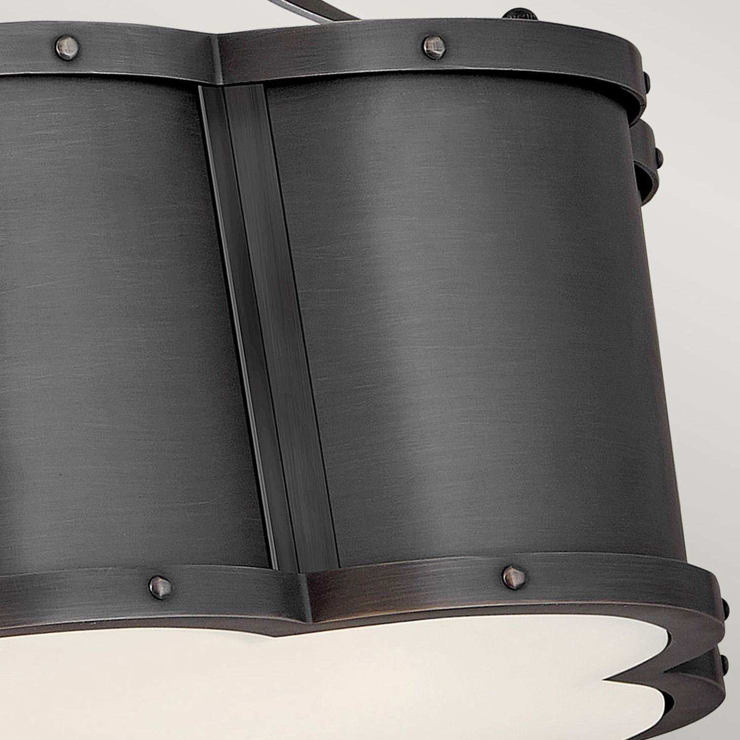 Lampe de plafonnier métal E27 en laiton noir XENIA