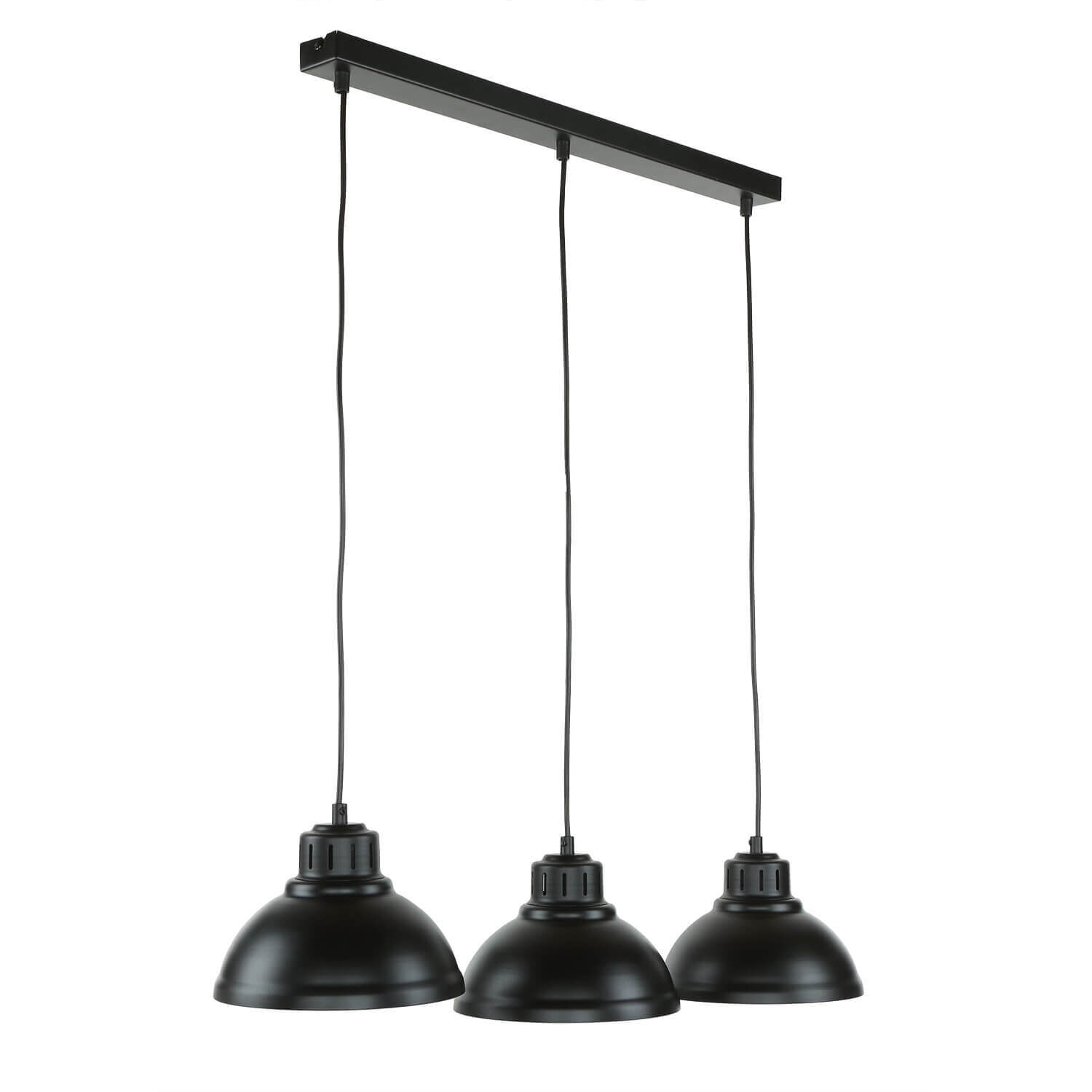 Lampe à suspendre SVEN en noir 3-flmg