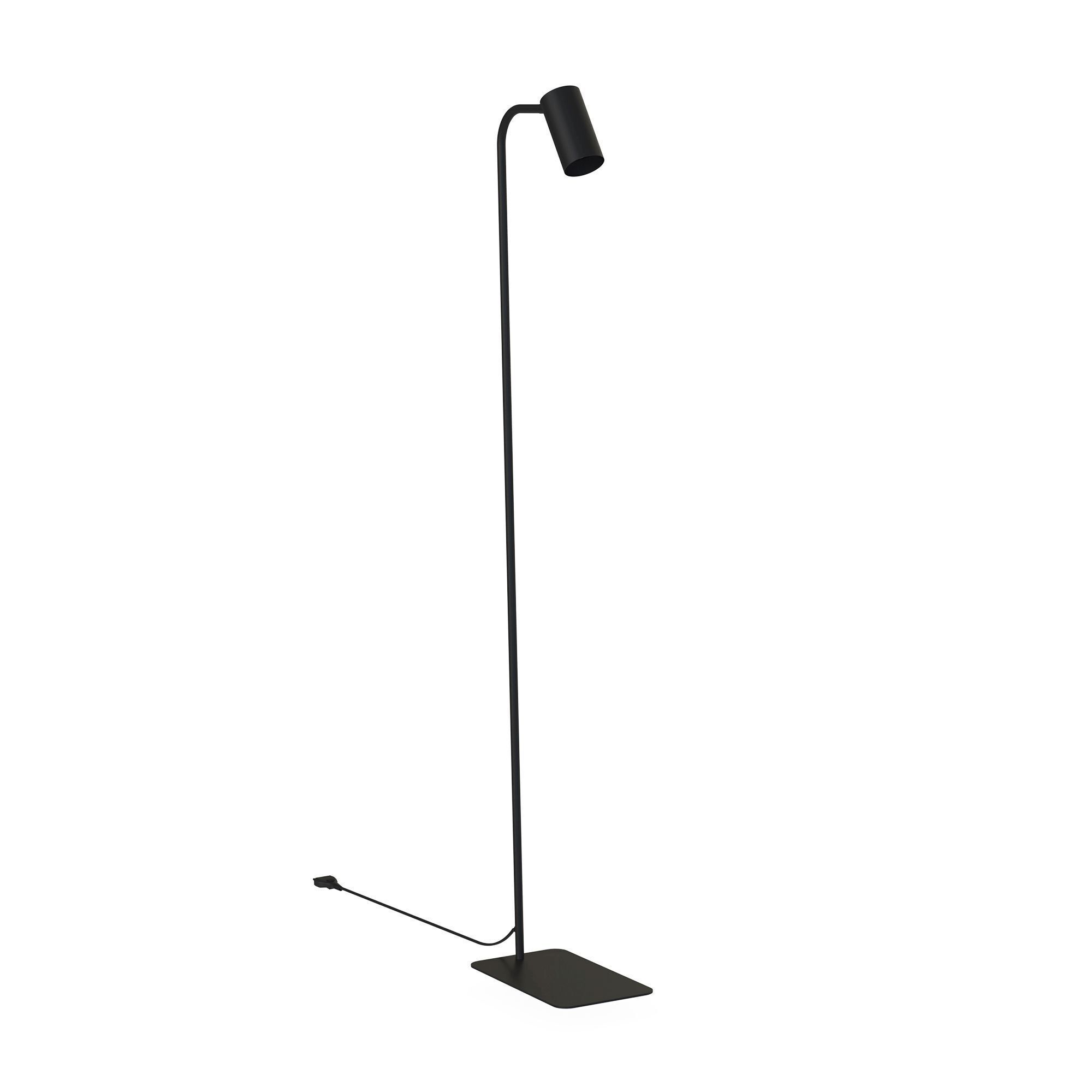 Verstellbare Stehlampe Wohnzimmer Weiß Metall 212 cm Stehlampe, LED, schwarz, Standleuchte, Bodenlampe