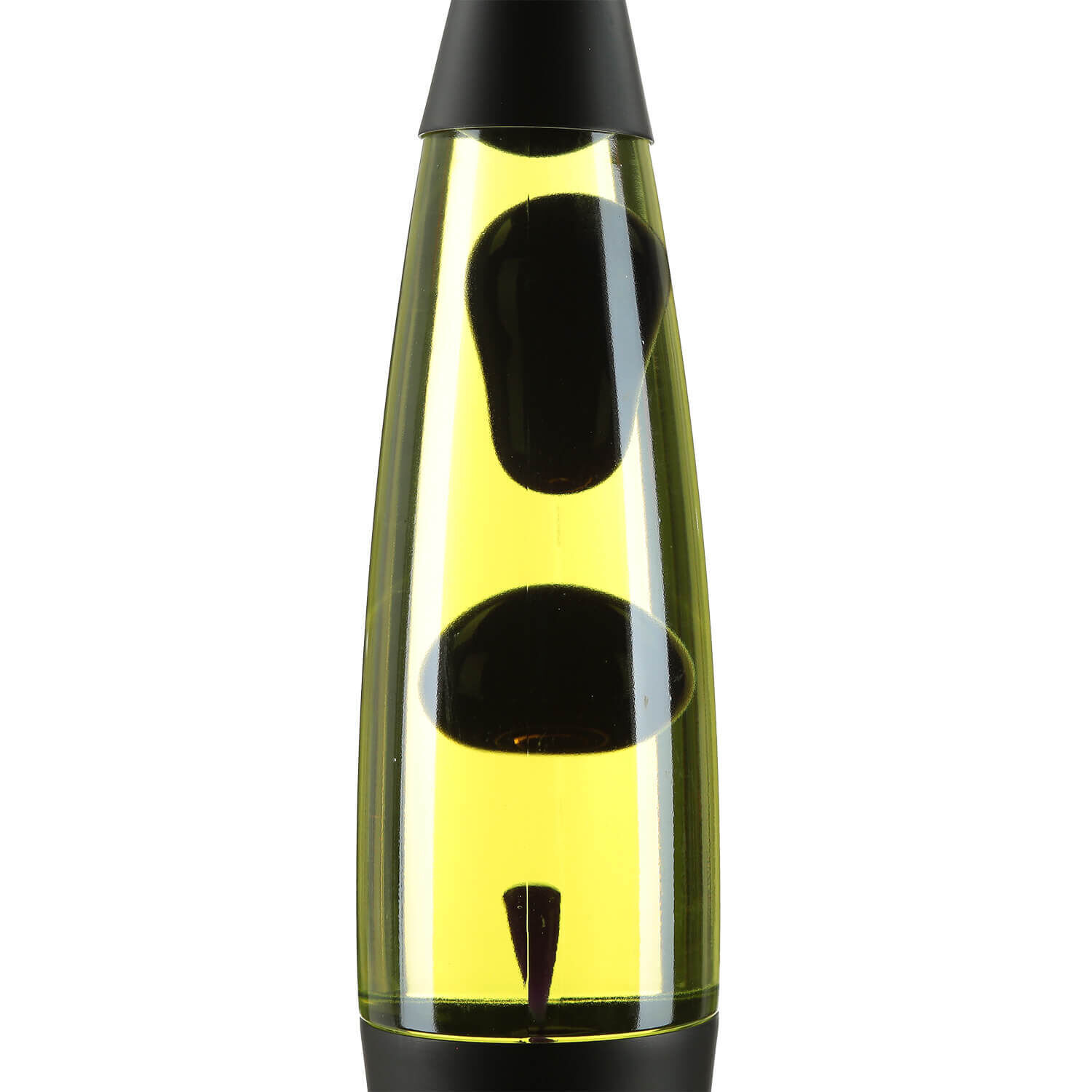 Lampe à Lave Noir Jaune 40 cm de haut Rétro Salon ROXY